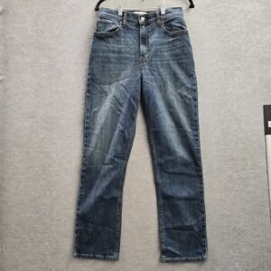 Abercrombie‎ & Fitch Women Jeans 27/4R Blue Denim '90s Straight Curve Love Ultra